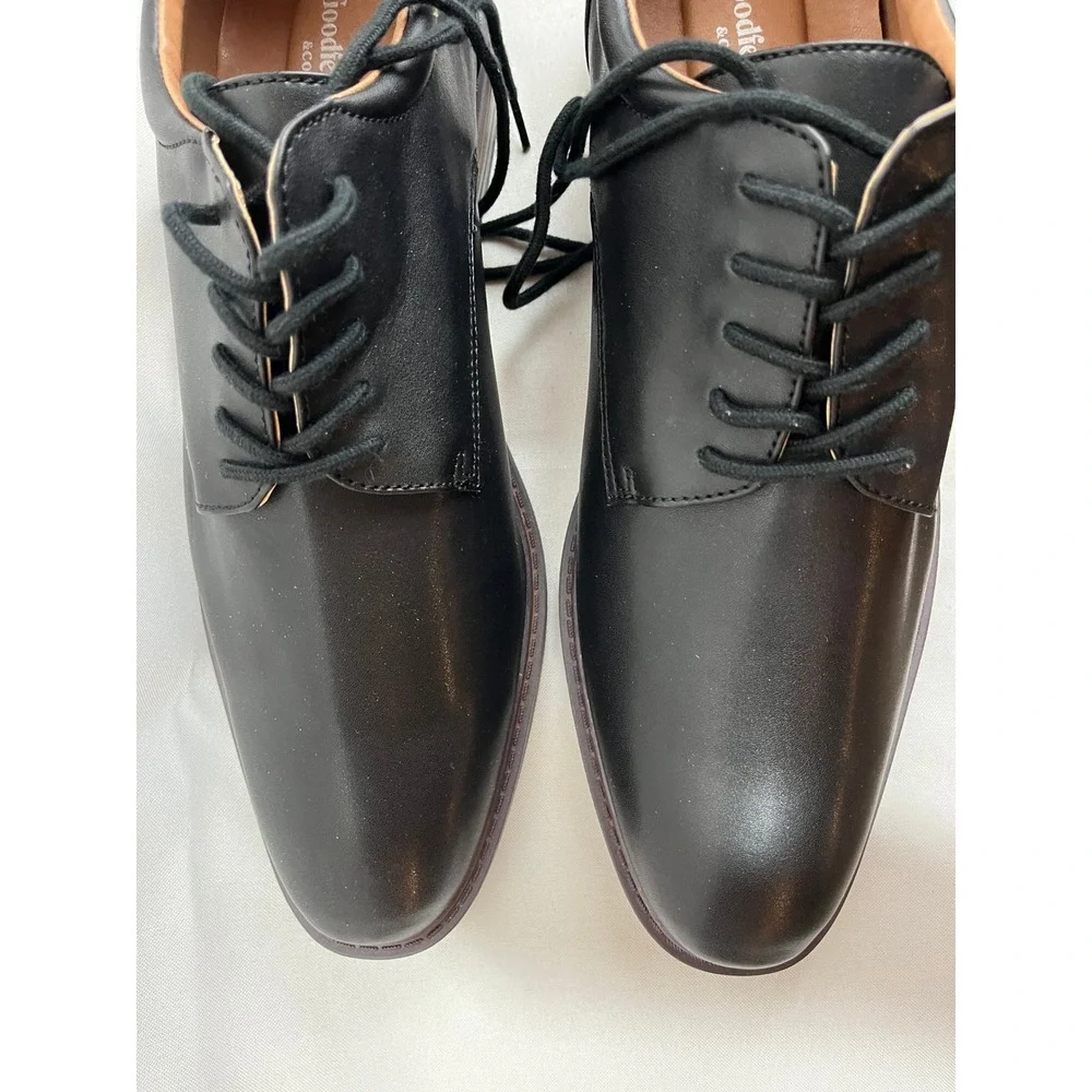 Goodfellow & Co Mens Black Memory Foam Derby Dress Shoes Size 10.5